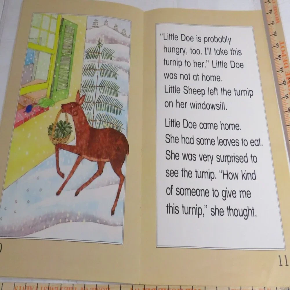 The Rabbit and the Turnip (almost 2 feet tall) with (4) student story books